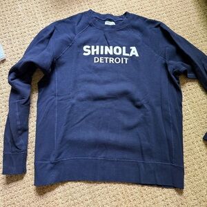 Shinola Detroit Dark Blue Crewneck